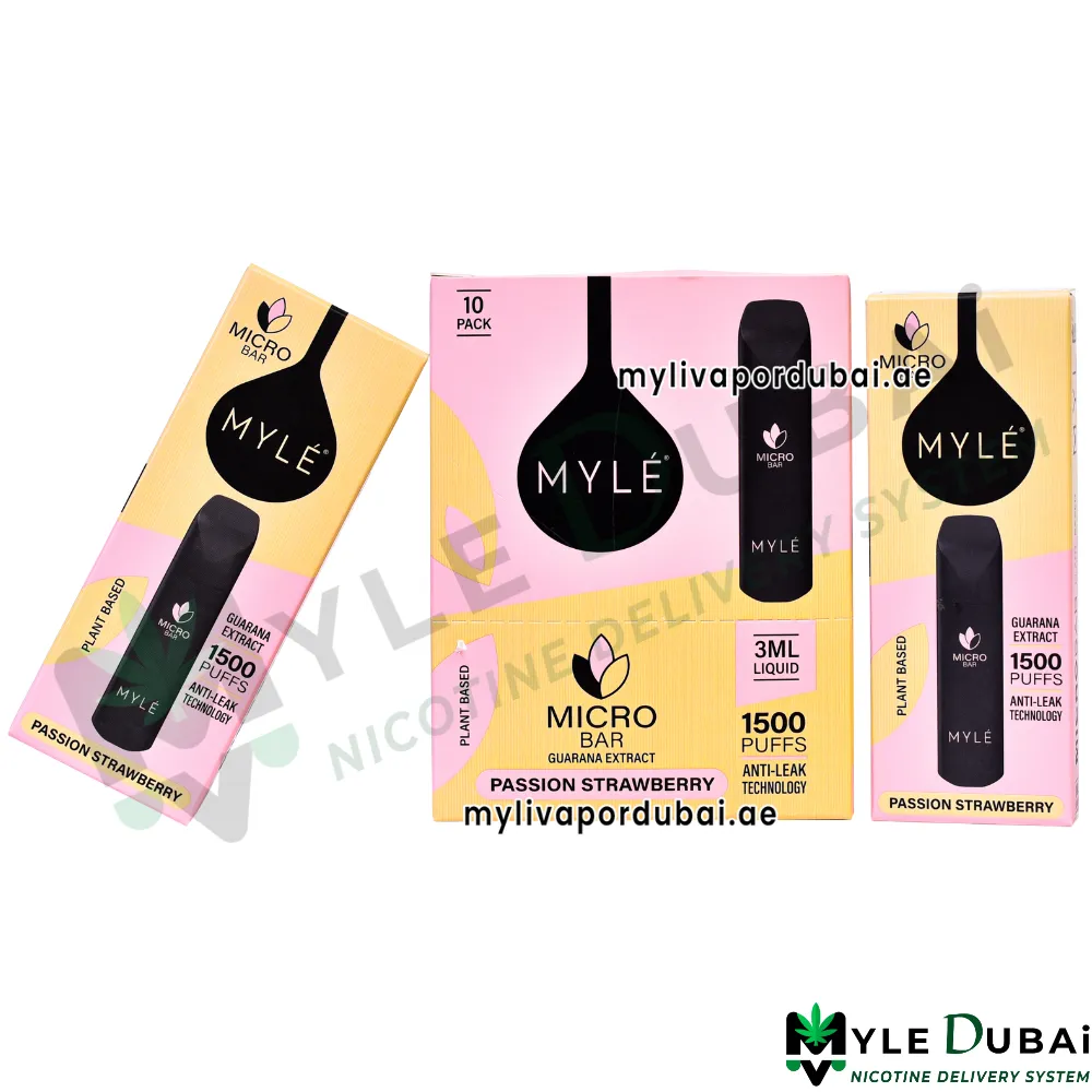 Myle Micro Bar Passion Strawberry Plant Based Device