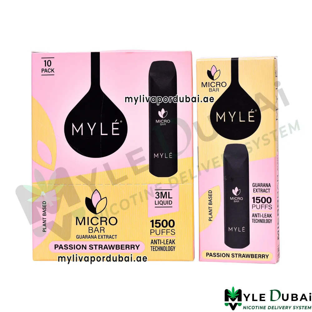 Myle Micro Bar Passion Strawberry Plant Based Device